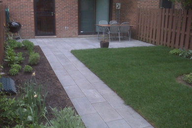 This is an example of a traditional landscaping in Chicago.