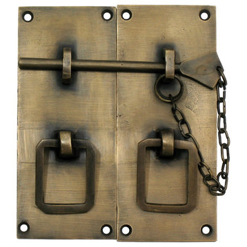 Two-Piece Rectangular Latch With Handle
