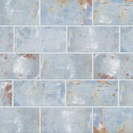 Biarritz Ceramic Wall Tile, Blue