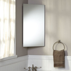 Carrington Stainless Steel Corner Medicine Cabinet - Medicine Cabinets