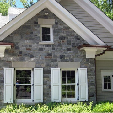 Carlisle Real Thin Stone Veneer Exterior Accent Wall