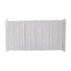 Aspire Laguna Scatter Rug White Standard Bath Runner / Rug