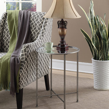 Gold Coast Julia Mirrored End Table