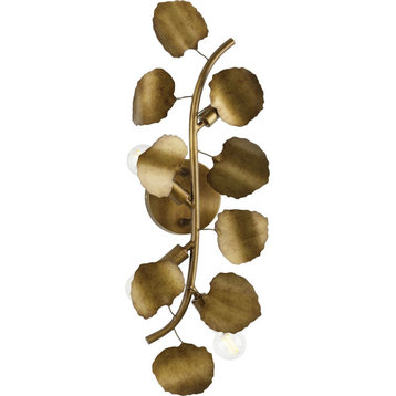 Laurel Collection 4-Light Transitional Wall Sconce, Gold Ombre