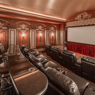 Inspiration for a home cinema in Houston.