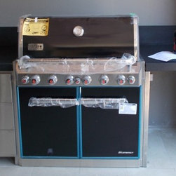 Honed Black Granite 30mm BBq Top - Kitchen Benchtops