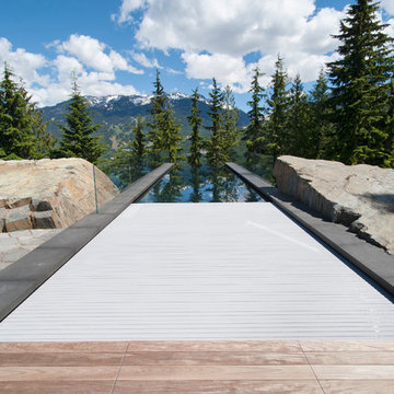 Canadian installations, automatic swimming pool covers