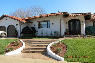 Inspiration for a mediterranean exterior home remodel in San Francisco