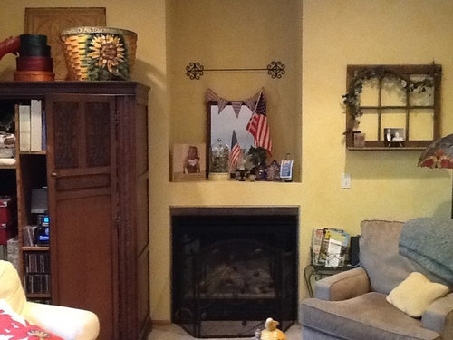 Fireplace Tv Hole