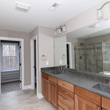 Master Bathroom with Full Wall Vanity
