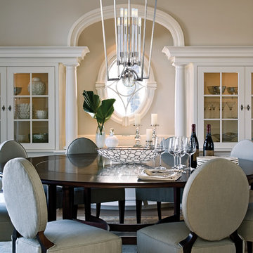 Waterloo 8 Light Pendant above Dining Table