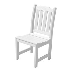 Highwood USA - Lehigh Side Chair, White - Outdoor Dining Chairs