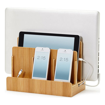 Original Multi-Device Charging Station & Dock, Eco-Friendly Bamboo