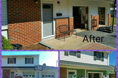 Example of an exterior home design in Newark