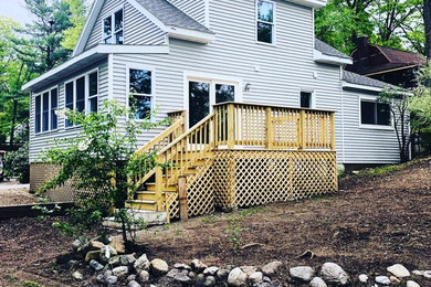 Example of a mountain style exterior home design in Boston