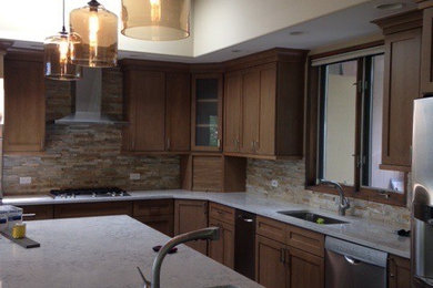 Trendy l-shaped kitchen photo in Denver