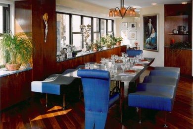 Inspiration for a contemporary dining room remodel in New York
