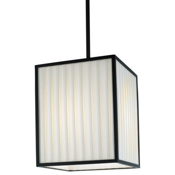 Sonneman 4511 Piega 10"W Incandescent 1 Light Mini Pendant - Satin Black