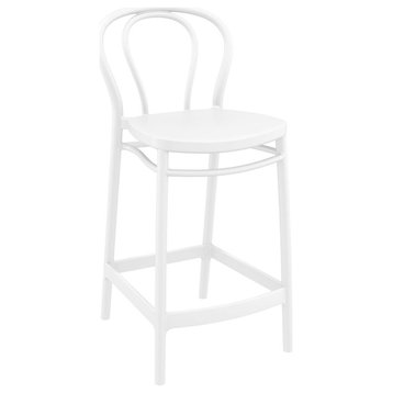 Victor Counter Stool White, Set of 2