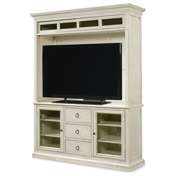 Entertainment Console with Hutch Center Media UNIVERSAL SUMMER HILL
