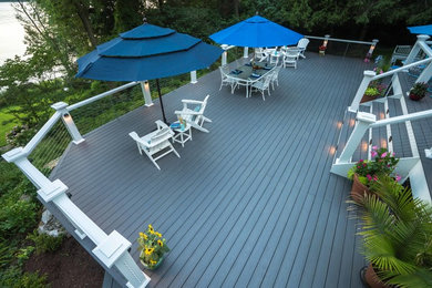 Photo of a large traditional backyard deck in DC Metro.