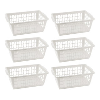 Plastic Rattan Storage Box Basket Organizer Large, ba426