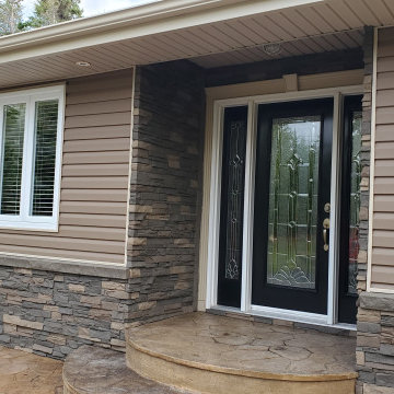Stratford Stacked Stone Home Exterior DIY Project