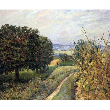 Alfred Sisley Among the Vines near Louveciennes Wall Decal Print