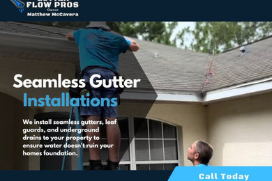 Seamless Gutter Install for Ocala homeowner