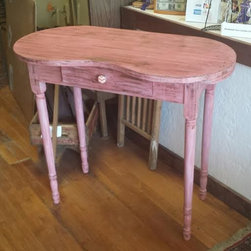 Painted Shabby Chic Vanity in Pink - Bedroom & Makeup Vanities