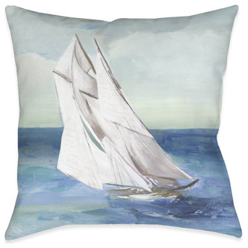 Sail the Ocean Blue Indoor Pillow, 18"x18"