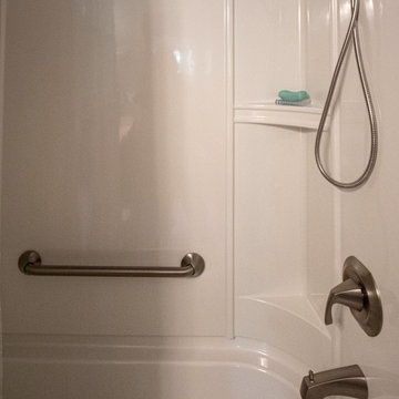 Guest Bathroom with Waypoint Vanity and Updated Tub Surround