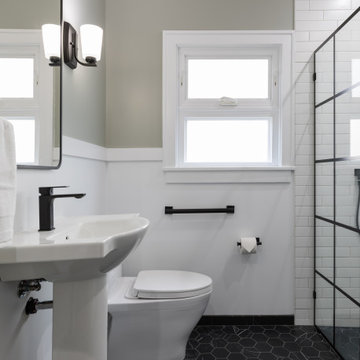Oakland Lower Hills Transitional French Noir Bath