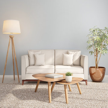 Lavish Home Tripod Floor Lamp, Modern Wood