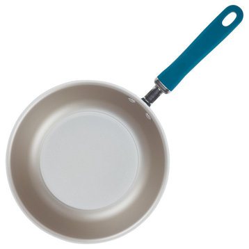 Rachael Ray Aluminum Nonstick Everything Pan, 3 qt, Teal Shimmer
