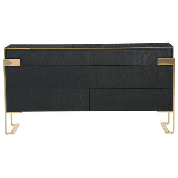Modrest Rothsay Modern Wenge + Gold Dresser