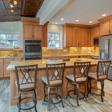 Ornate Maple Toffee Kitchen