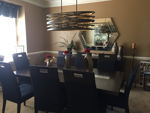 dining room light fixture height