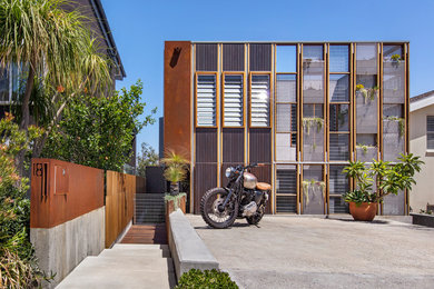This is an example of a modern two-storey house exterior in Sydney.