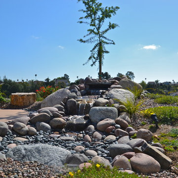 Clairemont-92117-Boulder, Colored Concrete and Custom Water Feature