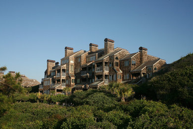 Example of a beach style exterior home design in Charleston