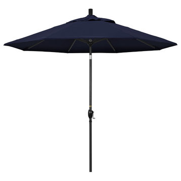 California Umbrella 9' Patio Umbrella in Navy Blue