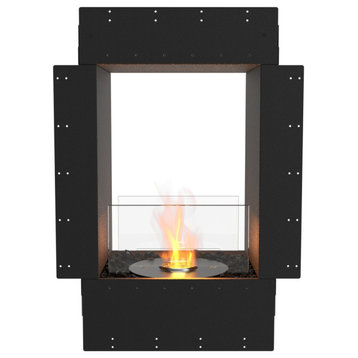 EcoSmart Flex 18DB Double-Sided Fireplace, Wall-Mount, Ethanol, Black