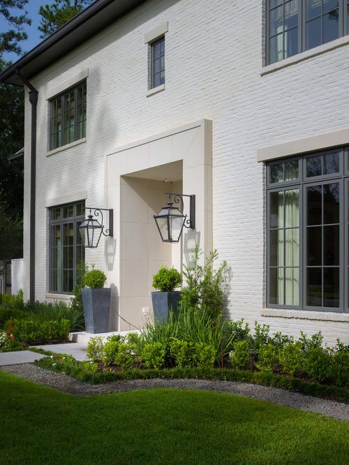 Transitional Houston Exterior Home Design Ideas, Remodels & Photos