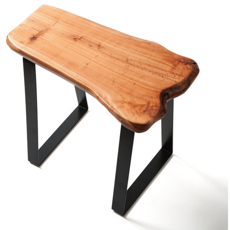 Cedar Roots 4 Legs Bench, Cedar, 20"x12"x17.5"