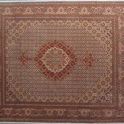 Persian Tabriz rug 4'11 X 6'6 - Area Rugs