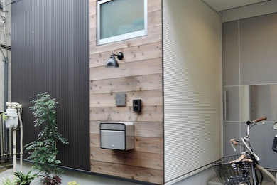 東京23区にある小さなおしゃれな家の外観の写真