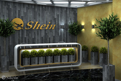 Example of an urban home design design in Other