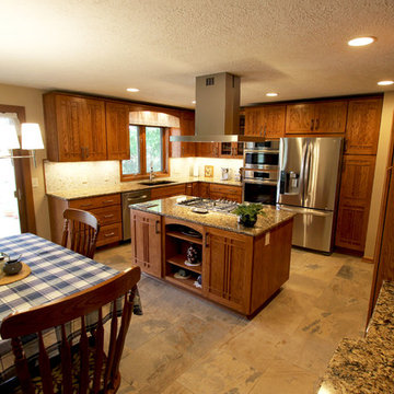 Pecan Mission Style Cabinets with Quartz Countertop ~ Wadsworth, OH