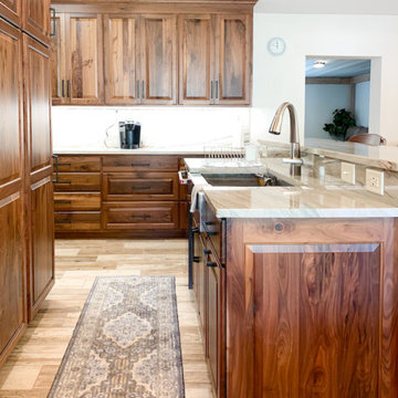 Deluxe Walnut Kitchen & Island